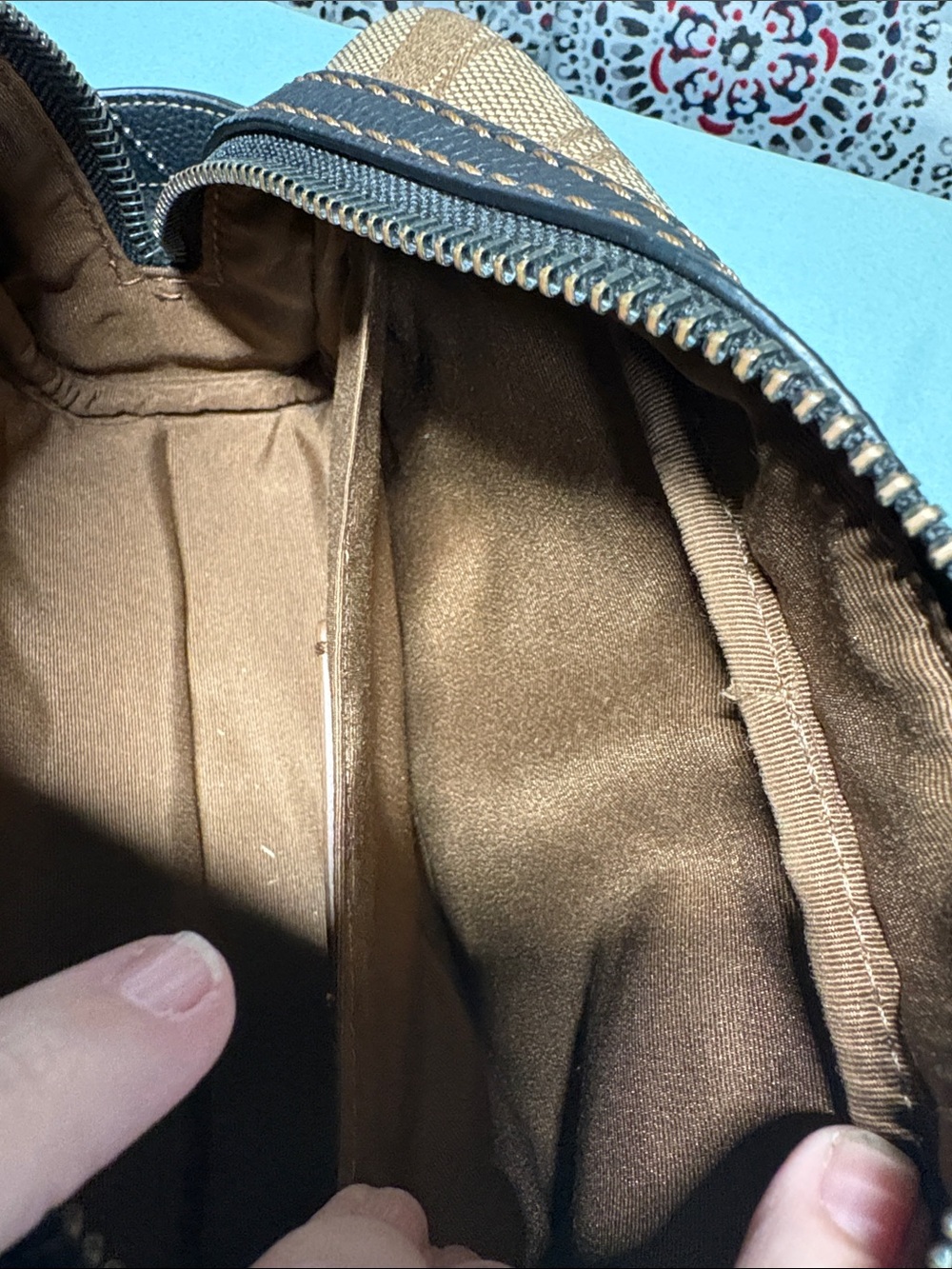 Coach Signature Varsity Stripe Dopp Kit / Toiletry Bag - Picture 13 of 13